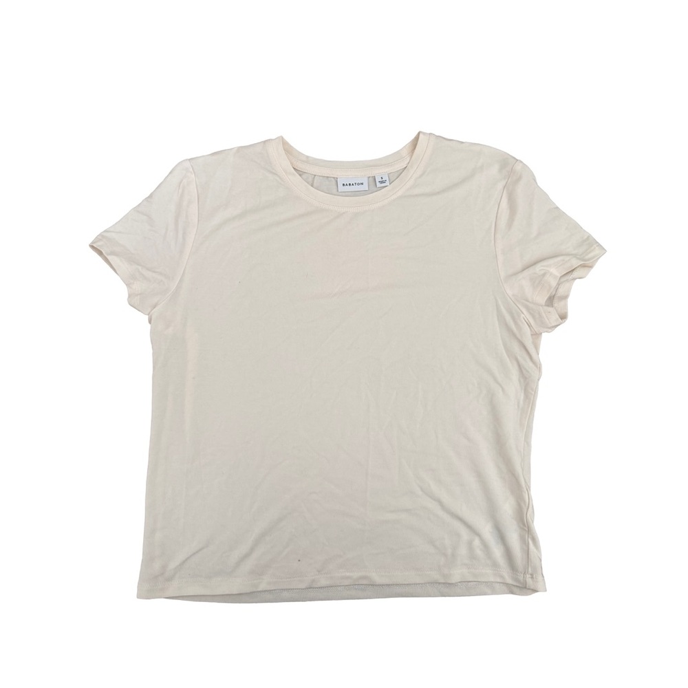 Aritzia Babaton Cream T-Shirt
